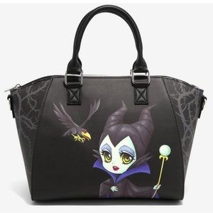 Loungefly Disney Sleeping Beauty Maleficent Dragon & Chibi Satchel Bag